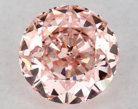 IGI 0.52 Carat Fancy Intense Pink-VS1 Round Cut Lab-Grown Diamond