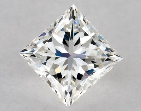 GIA 0.50 Carat H-SI1 Ideal Cut Princess Diamond