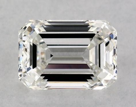 GIA 1.00 Carat H-VS1 Very Good Cut Emerald Diamond