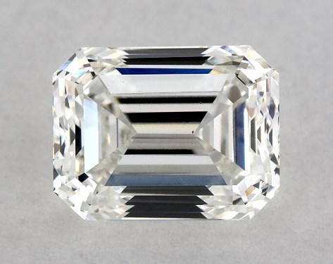 GIA 1.00 Carat H-VS2 Very Good Cut Emerald Diamond