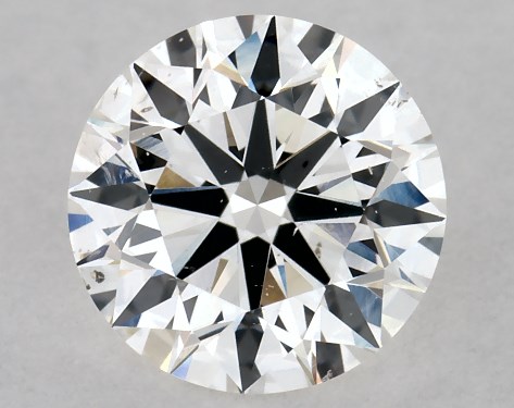 GIA 0.81 Carat H-SI1 Excellent Cut Round Diamond