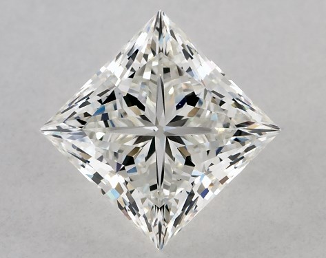 GIA 1.02 Carat H-VS1 Ideal Cut Princess Diamond