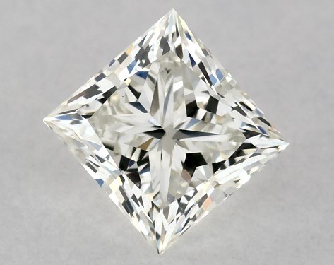 GIA 0.50 Carat K-VS1 Very Good Cut Princess Diamond