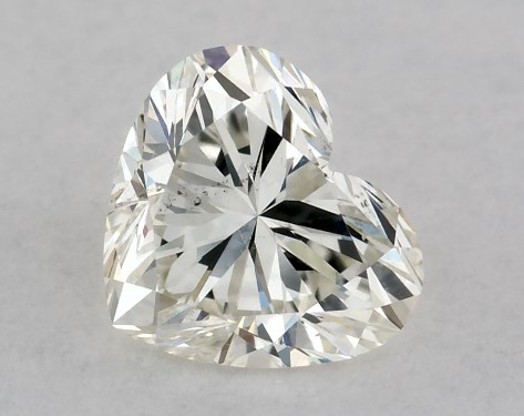 GIA 0.50 Carat K-SI2 Ideal Cut Heart Diamond