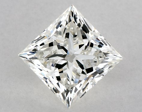 GIA 1.00 Carat H-VS2 Ideal Cut Princess Diamond