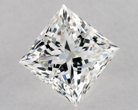 GIA 1.00 Carat H-VVS2 Ideal Cut Princess Diamond