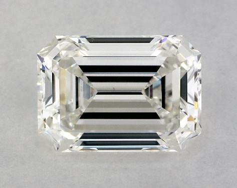 GIA 4.06 Carat H-VS1 Very Good Cut Emerald Diamond