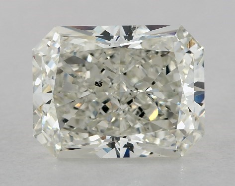 GIA 3.00 Carat J-SI2 Ideal Cut Radiant Diamond