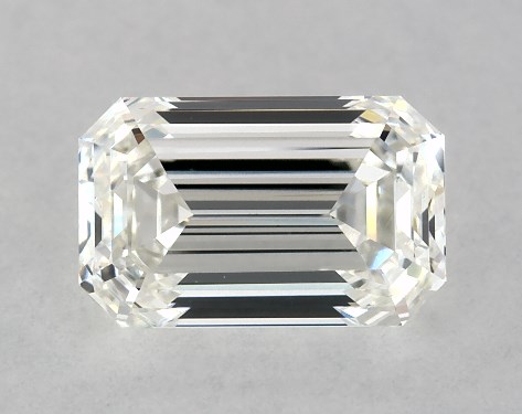 GIA 1.00 Carat H-VS1 Very Good Cut Emerald Diamond