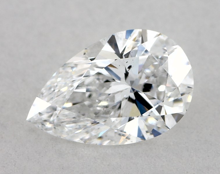0.63 carat pear diamond, D SI1