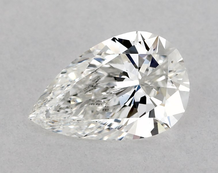 0.46 carat pear diamond, F VS2