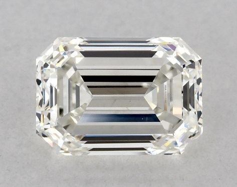 GIA 1.00 Carat H-VS2 Very Good Cut Emerald Diamond