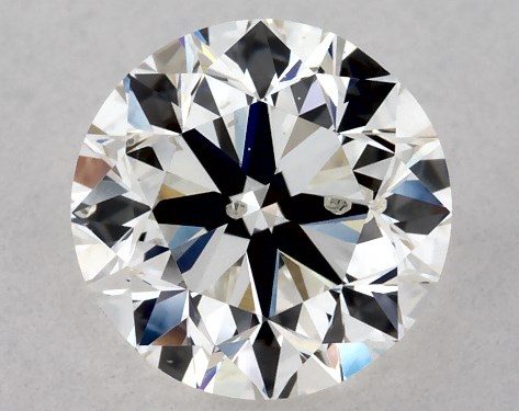 GIA 1.00 Carat H-SI2 Very Good Cut Round Diamond
