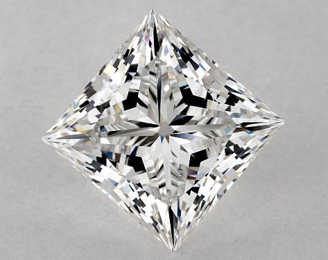 GIA 2.57 Carat E-VS1 Ideal Cut Princess Lab-Grown Diamond
