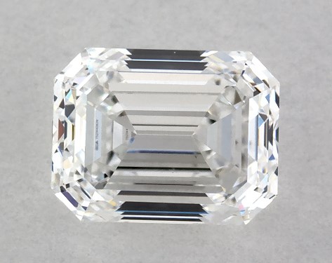 GIA 1.00 Carat D-VS2 Very Good Cut Emerald Diamond