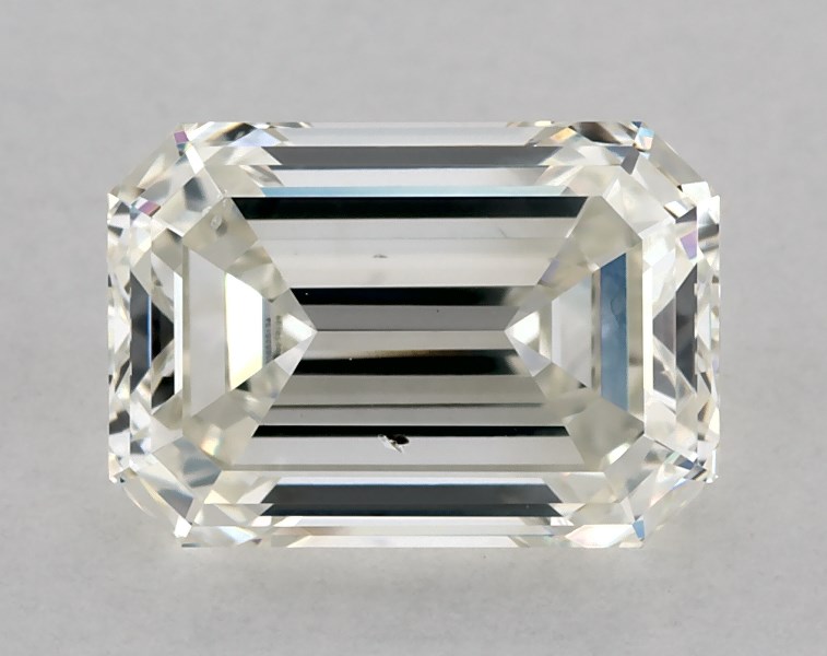 2.02 carat emerald diamond, I SI1