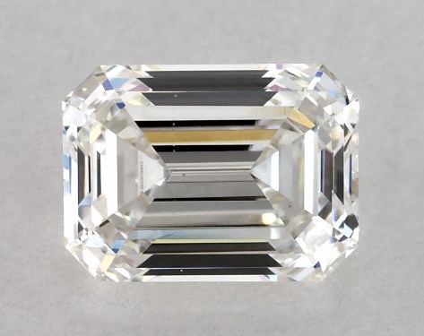GIA 1.00 Carat H-VS1 Very Good Cut Emerald Diamond