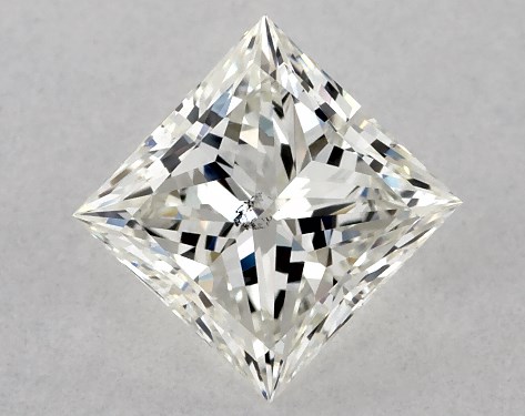 GIA 1.00 Carat J-SI1 Very Good Cut Princess Diamond