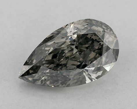 GIA 2.21 Carat Fancy Gray-SI2 Pear Shaped Diamond
