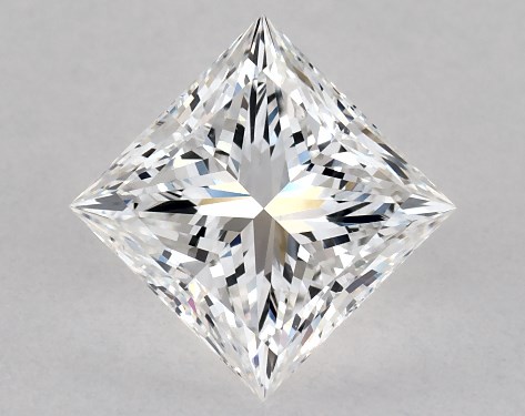 GIA 1.00 Carat E-VS2 Ideal Cut Princess Diamond