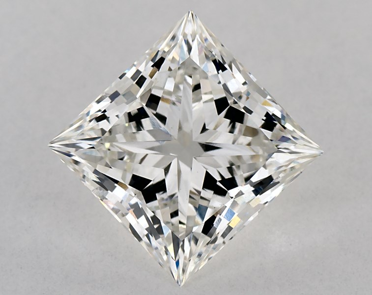 4.47 carat princess diamond, G VS2