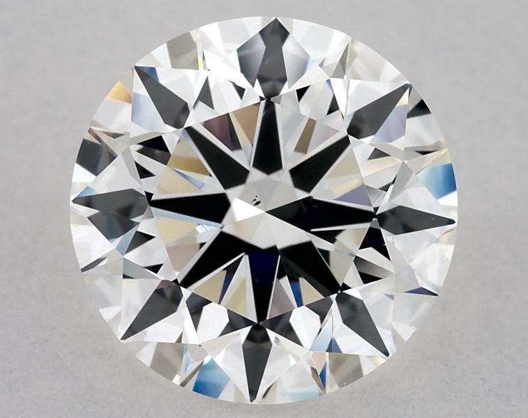 3.2 carat round diamond, I SI1