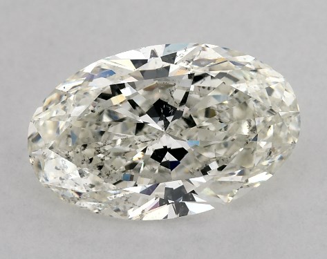 GIA 2.00 Carat K-SI2 Ideal Cut Oval Diamond