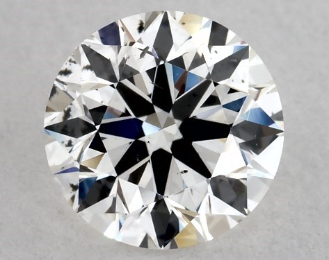 GIA 1.00 Carat H-SI2 Excellent Cut Round Diamond