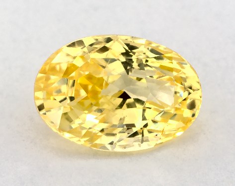 2.06 Carat Oval Natural Yellow Sapphire