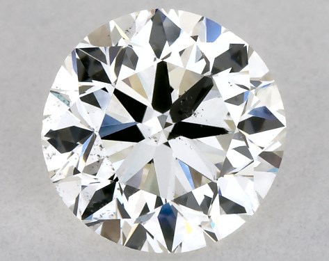 GIA 0.90 Carat H-SI1 Very Good Cut Round Diamond