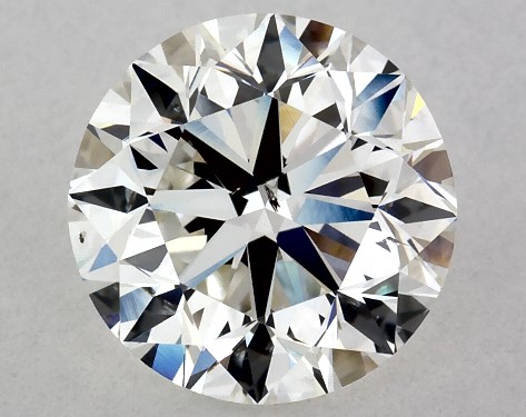 GIA 3.00 Carat H-SI2 Very Good Cut Round Diamond