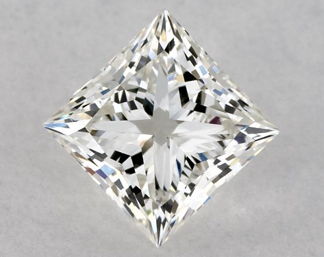 GIA 1.00 Carat H-VS2 Ideal Cut Princess Diamond