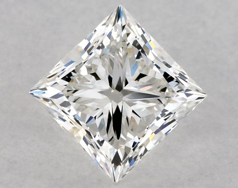 GIA 1.00 Carat H-VS2 Ideal Cut Princess Diamond