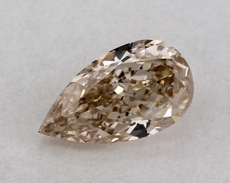 GIA 0.42 Carat Fancy Orange Brown-VS2 Pear Shaped Diamond