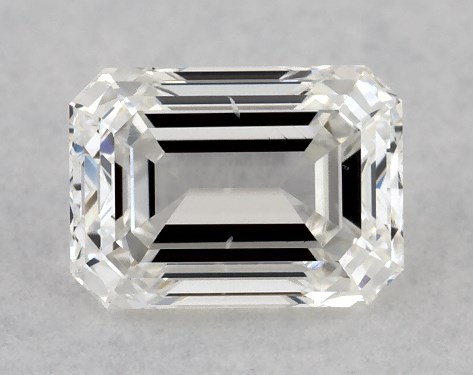 GIA 0.50 Carat G-SI1 Very Good Cut Emerald Diamond