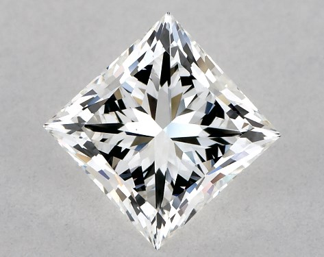 GIA 1.00 Carat G-VS2 Ideal Cut Princess Diamond