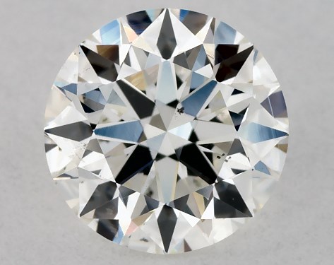 GIA 0.75 Carat H-SI1 Excellent Cut Round Diamond