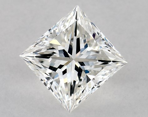 GIA 1.01 Carat H-VS2 Ideal Cut Princess Diamond