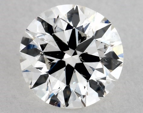 GIA 1.00 Carat H-SI2 Excellent Cut Round Diamond