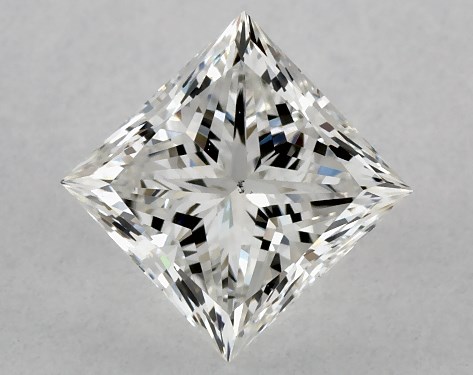 GIA 1.00 Carat G-VS2 Very Good Cut Princess Diamond
