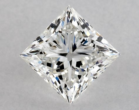GIA 1.00 Carat H-VS2 Ideal Cut Princess Diamond