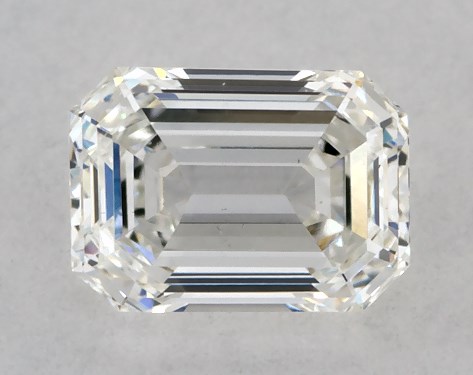 GIA 0.31 Carat H-SI1 Very Good Cut Emerald Diamond