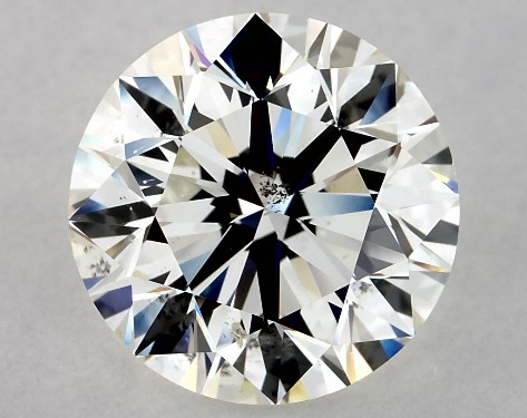 GIA 4.00 Carat J-SI2 Excellent Cut Round Diamond