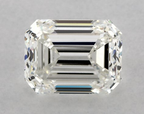 GIA 1.00 Carat H-VS1 Very Good Cut Emerald Diamond