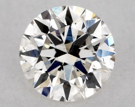 GIA 0.50 Carat H-SI1 Excellent Cut Round Diamond