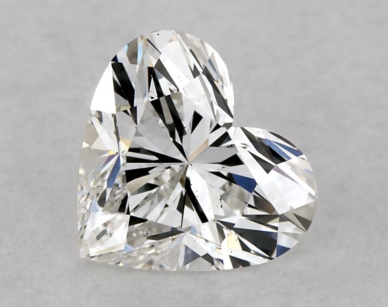 0.96 carat heart diamond, E VS2