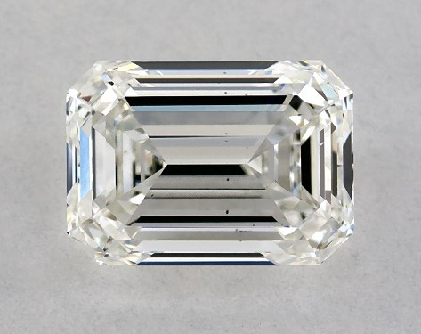 GIA 1.00 Carat H-VS2 Very Good Cut Emerald Diamond