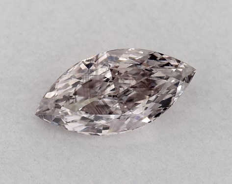 GIA 0.50 Carat Fancy Pinkish Brown-SI2 Marquise Cut Diamond