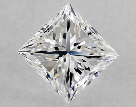 GIA 1.00 Carat E-VS2 Very Good Cut Princess Diamond