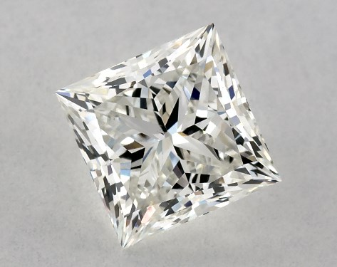 GIA 1.00 Carat H-VS2 Ideal Cut Princess Diamond